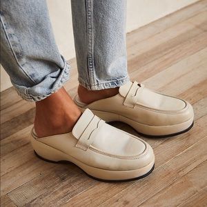 Free People Winston Platform Loafer Mules.